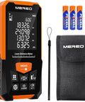Mereo Laser Measure 328FT / 100m Digital Distance Meter, Electronic Level with display, included batteries and carrying case.