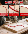 HOW TO USE images for Red 78 Inch Router Edge Guide Templates Kit with Flexible Curve Ruler and 150 Self Tapping Screws for Pro Woodworking