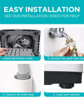 Easy installation steps for the Compact Portable Washer That Hits Different With 0.9 Cubic Feet Capacity.