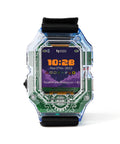 Clockstar 2.0 DIY Smartwatch Kit Build and Code Your Own Wearable Tech Learn Real Electronics and Coding in a Hands On STEM Gift for 11 Plus Kids and Teens, clear case with black strap