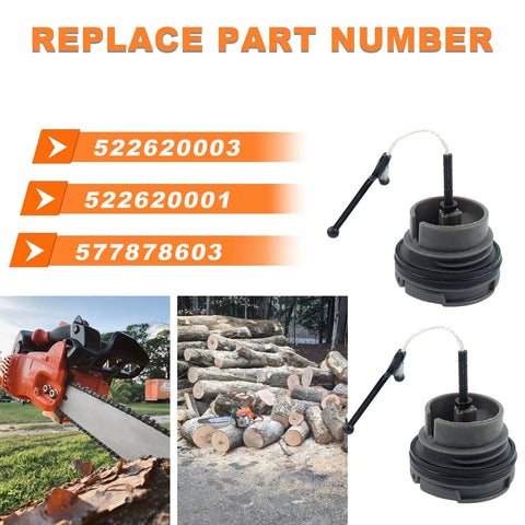 Flip Up Fuel And Oil Cap Kit For Husqvarna Chainsaws With Gas Filter Line And Primer Bulb Fits 435 440 445 450 455 Rancher