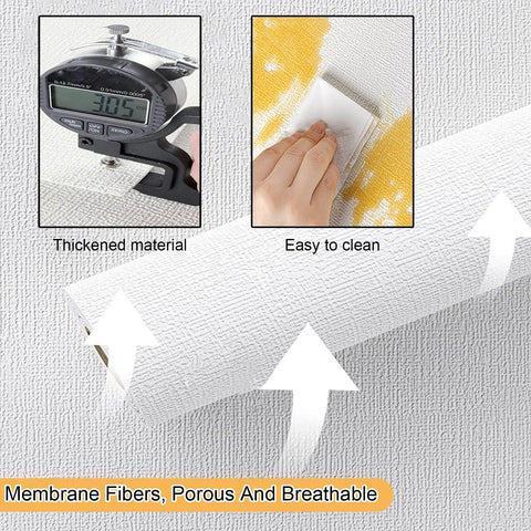 Effortless Peel And Stick Wallpaper With Thick Insulated XPE Foam Backing For Instant Room Glow Up And Waterproof Self Adhesive Wall Covering Featuring No Mess Install For Bedroom And Living Room, showing thickened texture and easy cleaning.