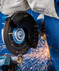 Cutting metal with Heavy-Duty Type 1 Cut-Off Wheel 6 Inch By 0.045 Inch By 7/8 Inch Aluminum Oxide Metal Cutting Disc 10,200 RPM Part 69865