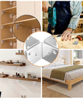 20 Pcs Stainless Steel L Brackets 2x2x2 Inch Heavy Duty Corner Braces For Wood Frames Beds Furniture And Shelves 90 Degree Metal Corner Brace 50mm Wide Ideal For DIY Repairs And Reinforcement