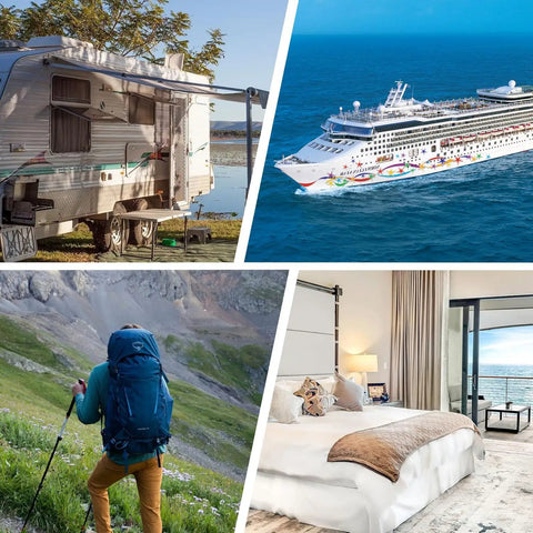 10 Pack Travel Hangers for Cruises and Trips, Portable Folding Clothes Hangers, great for RV camping, cruises, hiking, hotel stays.