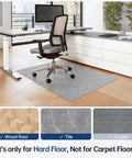Office Chair Mat For Hard Floors 36 By 48 Inches Anti Slip Non Curve Desk Chair Mat used in home office on hardwood floor