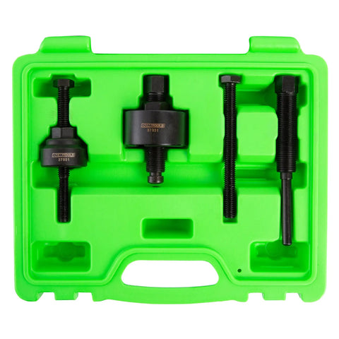 Power Steering Pulley Puller And Installer Kit all in one tool in green case for Ford GM VW Chrysler cars