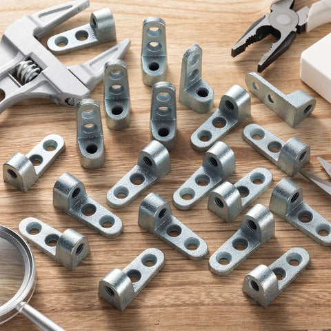 Solid 20 Pack Side Beam Clamps For Heavy Duty Scaffolding Works With 3/8 Inch Rods Strong Malleable Iron Pipe Supports Built Tough For Any Job, assorted