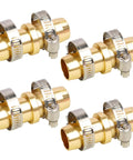 4 Pack Garden Hose Repair Kit With Stainless Clamps Fits 3/4 To 5/8 Inch Hoses Heavy Duty Aluminum Connectors For Quick DIY Leak Fix durable mender kit