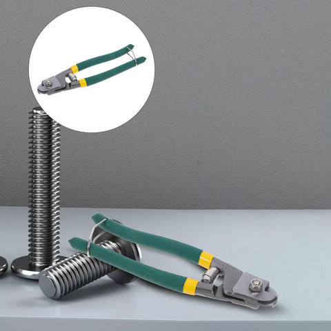 Pro Multi-Functional Cable Stripping Pliers With Ergonomic Handle For Precise Wire Gauge Adjustment on a surface with bolts.