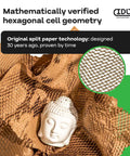 HexaFil Honeycomb Packing Paper 15 Inch Wide 1700 Foot Roll Self Dispensing Box Cushioning Filler For Void Fill Moving And Shipping