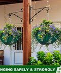 Heavy Duty S Shaped Hooks Matte Black 20 Pack for Hanging Pots and Pans, Plants, Cups, Clothes, Towels, Rust Resistant