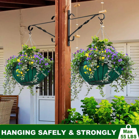 Heavy Duty S Shaped Hooks Matte Black 20 Pack for Hanging Pots and Pans, Plants, Cups, Clothes, Towels, Rust Resistant