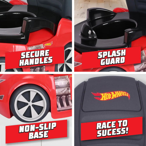 Sweet Red Race Car Potty Training Seat For Toddlers With Quick Swap Transitional Insert And Zero Hassle Cleanup Smooth Little Rider Journey To Big Kid Status For Boys And Girls