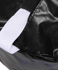 Close-up of black waterproof material on Golf Swing Trainer Bag For Impact Mastery And Proper Hand Position Pro Grade Waterproof Portable Hitting Practice Tool For Men Women And Beginners Great Gift For Improving Consistency And Shot Posture.