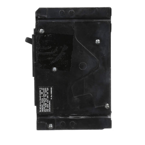 Professional Grade Built Like A Tank 60 Amp Two Pole Thermal Magnetic Circuit Breaker For Commercial Switchboards And Industrial Panelboards 480 Volt Rated Power Grid Setup Module back view showing attachment points.