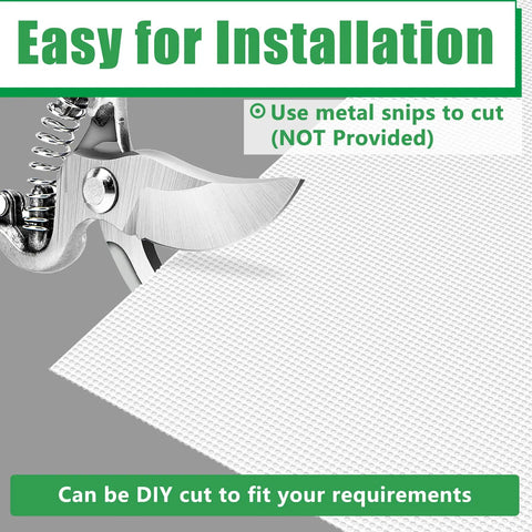Metal snips cutting Heavy Duty Stainless Steel Gutter Guard 48 Ft Universal Fit For 4 And 5 Inch Gutters Micro Mesh Leaves Screen White