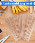 60 Pieces Unfinished Square Dowels One Eighth Inch Square Cross Section And Twelve Inches Long For DIY Molding Craft Projects