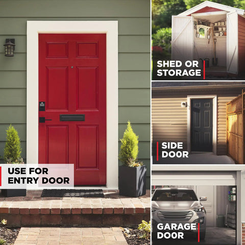 Slick Matte Black Electronic Deadbolt Door Lock With 10 Button Keypad For Zero Fuss Keyless Entry And Hella Secure Auto Locking To Keep Your Home Locked Up Tight Without Breaking A Sweat At All