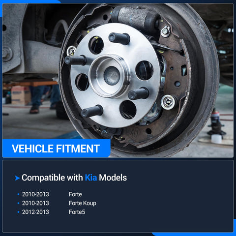 Beefy Rear Wheel Bearing And Hub Assembly Kit For Kia Forte Koup Forte5 2010 2013 2012 2013 5 Lug With ABS installed