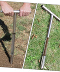 Stainless Steel T Handle Soil Sampler Probe For Lawn And Garden Pro Grade Durable Soil Sample Tool For Grains Powder And Fertilizer