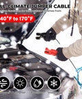 Heavy Duty 0 Gauge 30 Foot Jumper Cables With Quick Connect Plug Sets 1000 Amp Automotive Booster Kit for Cars SUVs and Trucks