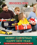 Family enjoying Christmas with Officially Licensed Lamborghini Remote Control Car 1 to 16 Scale With Dual Batteries for kids