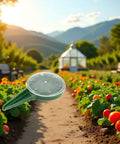 Adjustable Seed Dispenser Hand Tool for Garden Planting in flower bed, precise seed spacing, durable outdoor seeder