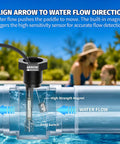 Replacement Flow Switch For Hayward Goldline Aquarite Salt Systems No Tools Needed Easy Install Precise Flow Sensor Direct Fit Durable Metal Body Replaces Common Models For Reliable Water Flow Detection, pool pipe flow switch with arrow and reed switch