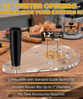 Precision Router Base Plate Delivering Dead Nuts Alignment And Killer Stability For Compact Woodworking Compatible With Dewalt DwP611 And DCW600B Single Handle Routers with 1.2 inch center opening