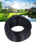Big Time 100FT 3/8 Inch Air Hose Plus Pond Tubing Kit For Pond Pump And Aerator System Built With Hella Strong PVC Giving Serious Durability And Leak Proof Performance You Really Gonna Dig This Heavy Duty Gear For Any Water Feature At Home, coiled black PVC pond hose