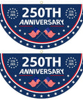 250th Anniversary All American Flag One Point Five By Three Feet Two Ply Polyester Outdoor Flag For Wall Porch Fence Front Door Decor 1776 To 2026 Celebration Patriotic Banner For Indoor And Outdoor Use