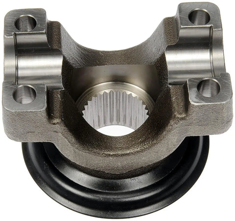 Heavy Duty Rear Differential End Yoke Assembly Fits 1975 To 2014 Ford Lincoln Mazda Mercury With 8.8 Inch Axle detailed view with splines and seal.