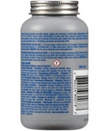 Permatex 80078 anti-seize lubricant bottle with brush-top, 8 oz; gray plastic bottle with blue label, back view.