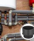 4 Pack 4 Inch PVC Pipe Fitting Male Adapter Schedule 80 Socket To NPT Connector For Water Irrigation And Plumbing Heavy Duty Industrial Grade Corrosion Resistant Built To Handle High Pressure And High Flow Leak Free installed in plumbing system