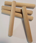 Fluted Wood Dowel Pins Five Eighths Inch By Five Inches for DIYers Building Furniture and Craft Projects, Pack of Twenty