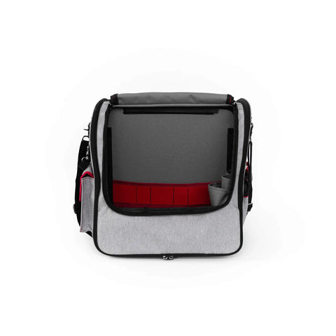 Pro Painters Tool Bag Deluxe With Adjustable Shoulder Strap Dual Sides For Applicators And Prep Tools Multiple Pockets For Brushes Scrapers Rollers And Accessories Heavy Duty Organizer For On The Job Painting Gear