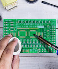 Hands On Solder Practice Board Kit For SMD Circuit Welding Training With Double Sided PCB, clear markings for easy soldering.