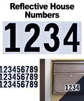 Reflective house numbers and bronze mailbox with Townhouse Bronze Wall Mount Locking Mailbox With Large Capacity Built Tough.