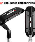 Two Way Dual Sided Golf Chipper Putter With 36 Degree Loft For Right And Left Handed Players, Short Game Wedge, Silver