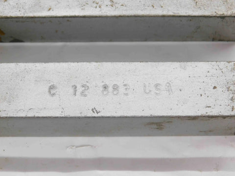 Close-up of metal component from Seven Piece Set Of Three Quarter Inch Square Carbide Brazed Tool Bits With Four And A Half Inch Overall Length