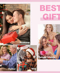 People exchanging gifts, showcasing bonding moments, suggesting Go To All In One Portable Golf Kit as a perfect gift.