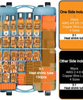 Ultimate Battery Terminal Kit With 240 Pcs Copper Ring Lugs And Crimp Connectors For AWG 8 To 4/0 Gauge in organized box