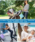 4 Pack Wet Dry Diaper Bags For Baby Cloth Diapers And Swim Gear Waterproof Reusable Travel Organizer in use at park and beach