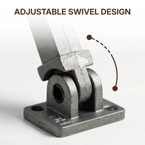 Swivel Baluster Connector For Half Inch Square Balusters, adjustable aluminum structural mount for staircase railing hardware