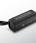 ROKR 600 Portable Bluetooth Speaker With Six Hour Playtime And IP67 Water Resistant For Home And Outdoors Compatible With iPhone Black Great For Travel And Outdoor Adventures With Rich Bass And Easy Pairing, black fabric portable speaker with strap