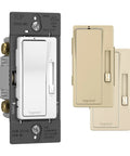Smooth 450W Tri Color Rocker Dimmer Switch For Led And Cfl Bulbs 3 Way Dual Location Control with rocker cover options.