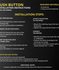 Installation instructions for Double Head Push Button With Signal Lamp On Off Start Stop Switch, model XB2-EW8465, including panel prep.