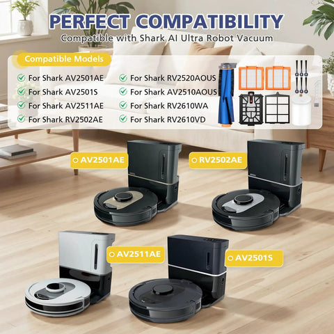 Heavy Duty Pro Grade Replacement Parts Kit For AI Vacuum Cleaners Compatible With AV2501S AV2511AE and more shown with Shark models