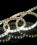 Ultra Bright 100 Foot LED Rope Light Kit With 27000 Lumens 4000K Soft White Dimmable 110 to 120V AC Flexible Flat Strip